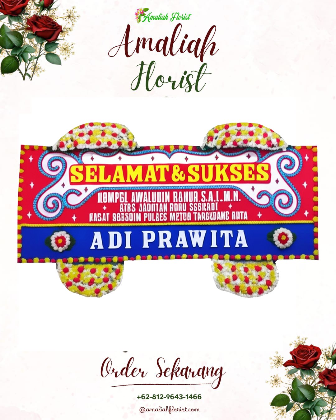 Papan Bunga Ucapan Selamat Bangsri
